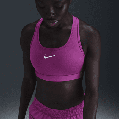 ブラジャー Nike FW25 BRA ACTIVE MEDIUM SUPPORT (DX6821 010) Sports bra Nike Swoosh Medium Support - Men's Clothing for